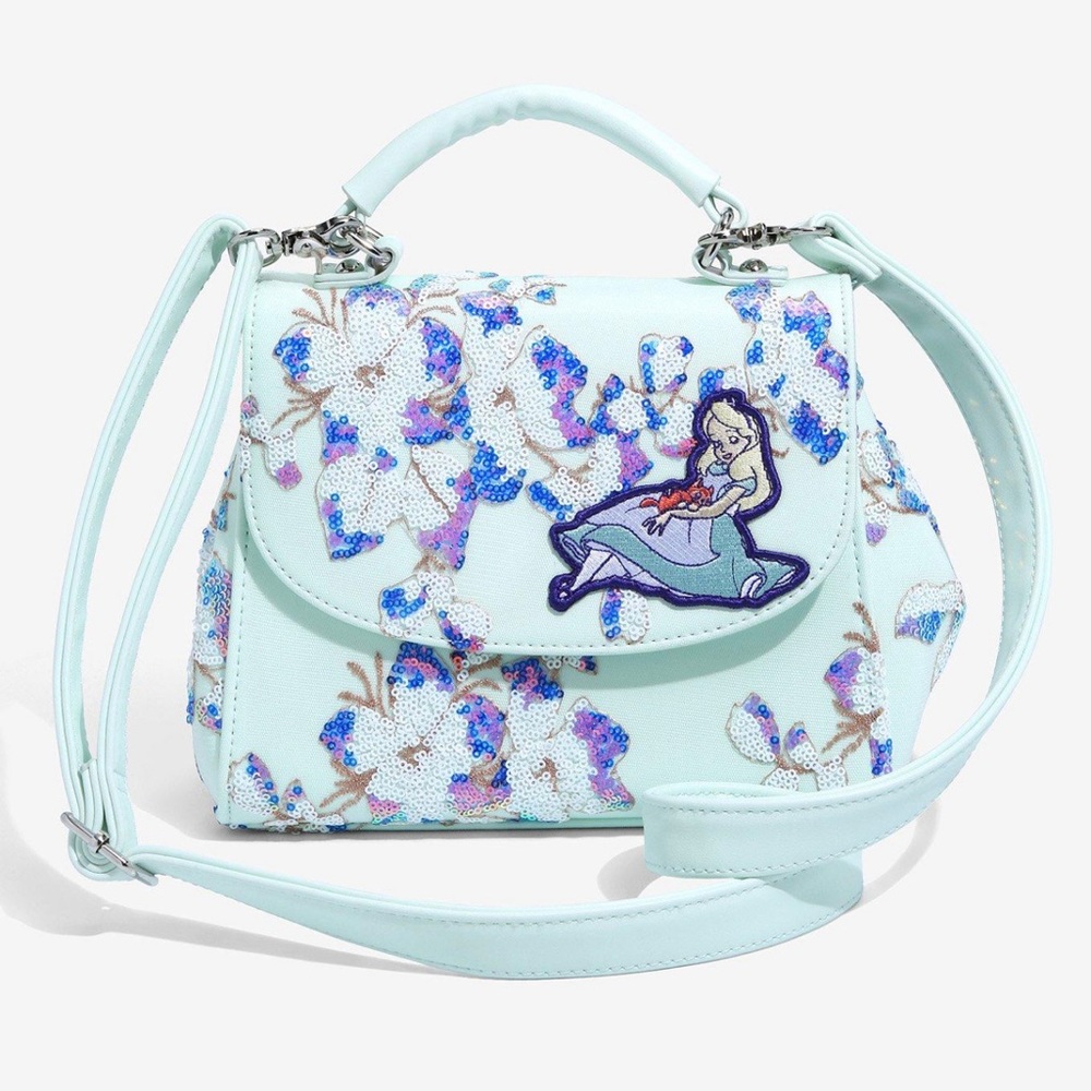 light blue with sequins